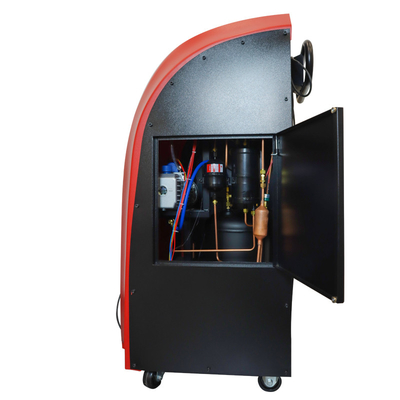 전자 스케일과 빨간 ABS 자동차 냉매 회수 기계