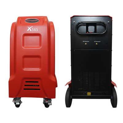 빨개지는 기능과 시준창 빨간 자동차 AC 가스 회수 기계