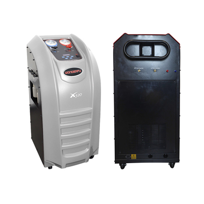 LCD 디스플레이와 그레이 ABS 80 킬로그램 AC 냉매 회수 기계